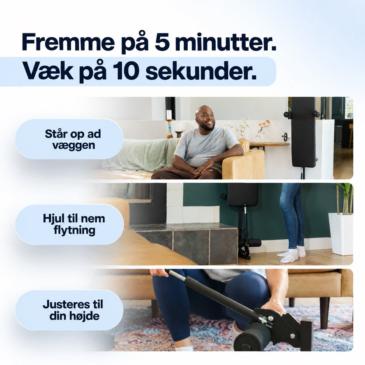 Fremme på 5 minutter, væk på 10 sekunder