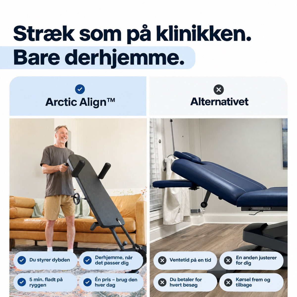 Stræk som på klinikken – bare derhjemme